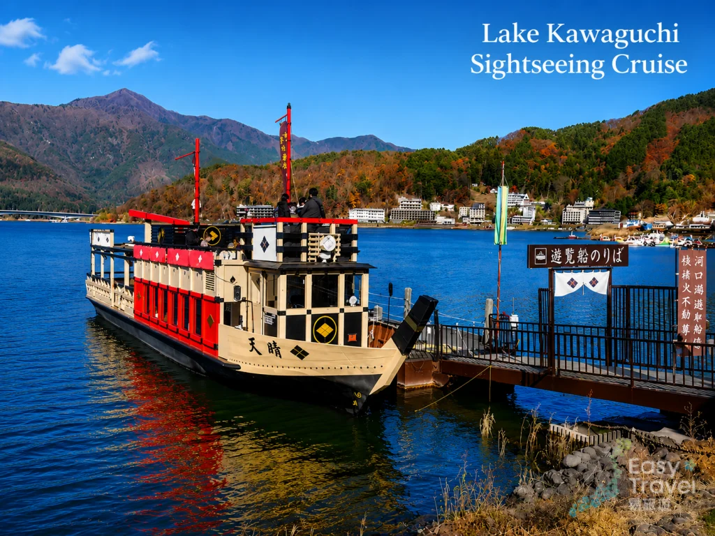 Lake Kawaguchi sightseeing cruise with Mount Fuji view